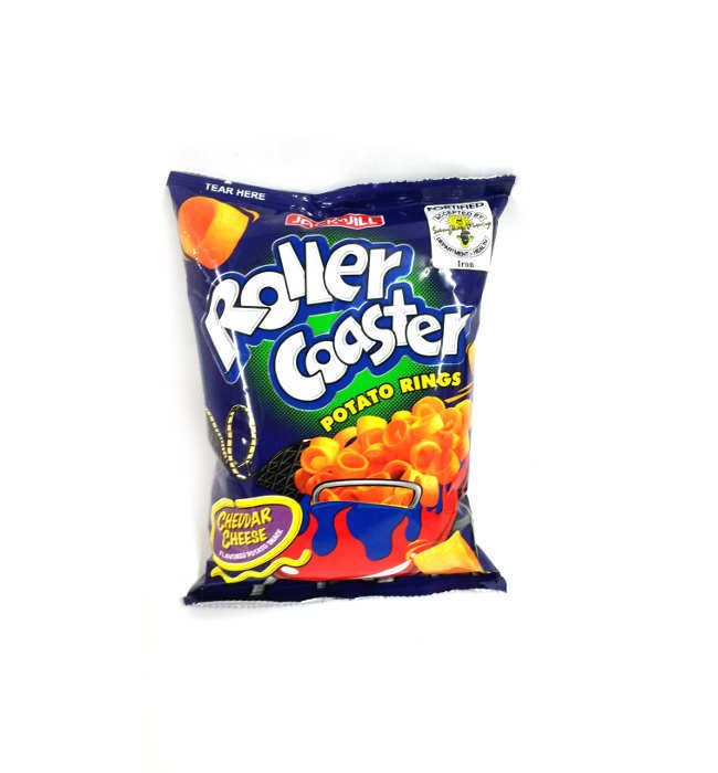 J&J Roller Coaster Snack _ Cheddar Cheese 85g<b style='color: red'>(Buy2Gift1)</b>