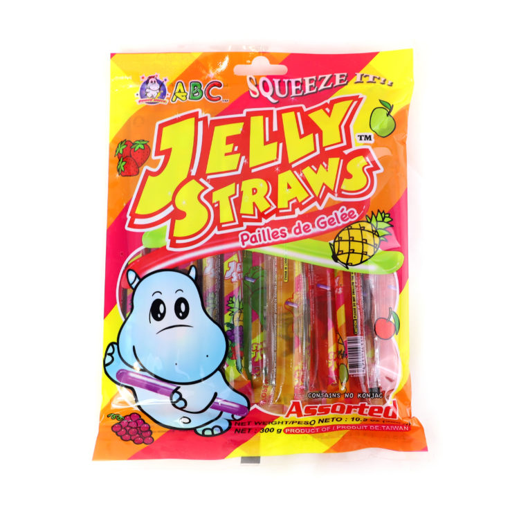 ABC Jelly Straws Assorted 300g