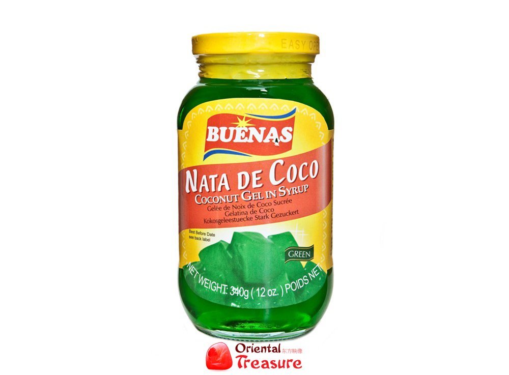 BUENAS 糖水椰果（绿色）340g