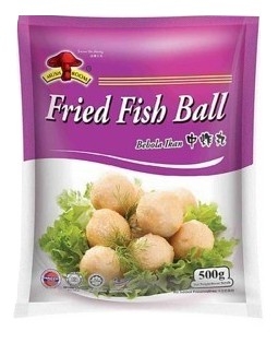 Mushroom Brand Fried Fish Ball Medium 500g