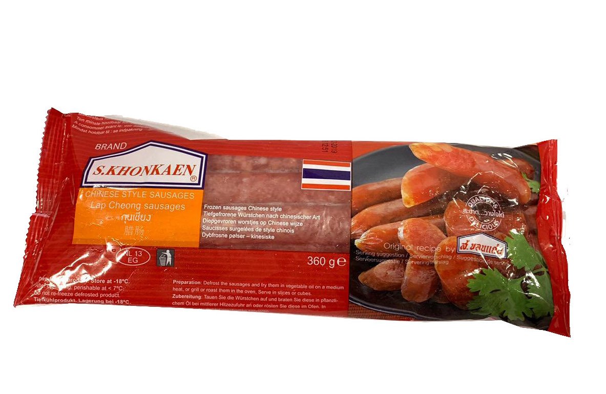 S.KHONKAEN Chinese Sausages- Lap Chong 360g