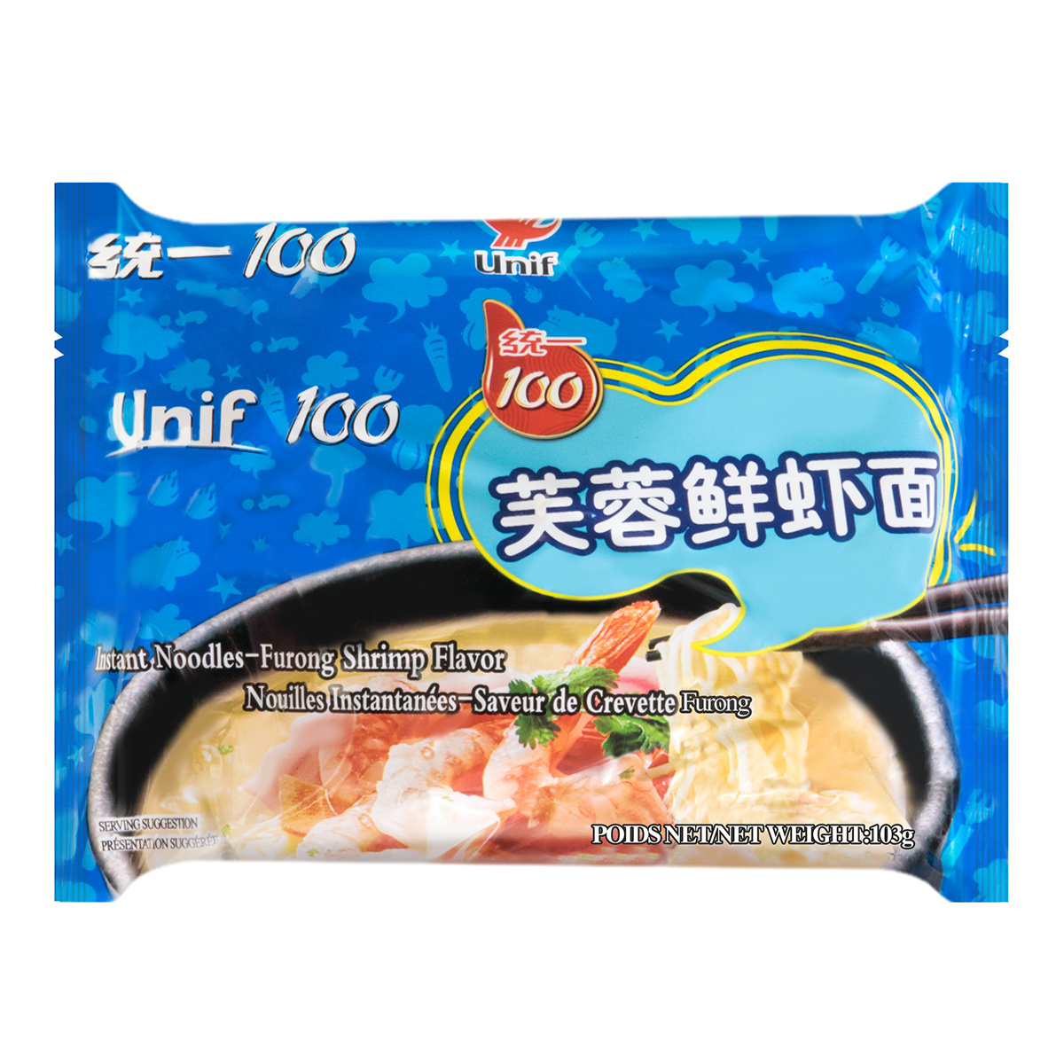 UNIF-100 Noodle Furong Shrimp 120g