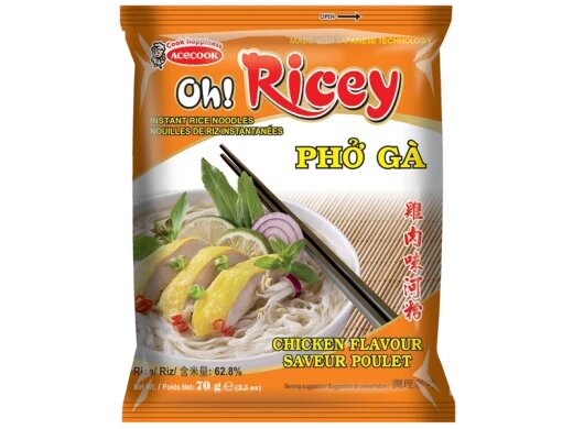 Oh! Ricey Instant Rice Noodles Chicken Flavour 70g