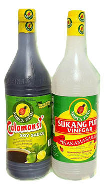 MARCA PINA Value Pack Soy Sauce w Calamansi & Vinegar 2x 1ltr