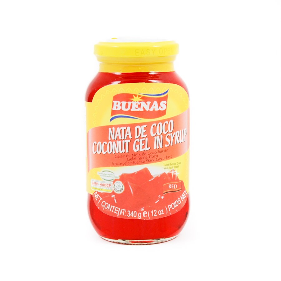 BUENAS 椰果 (红) 340g