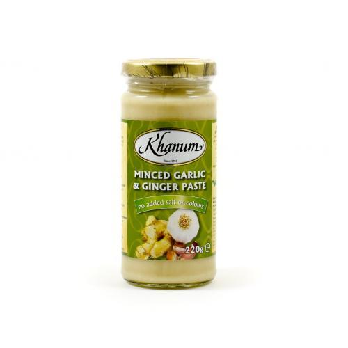 KHANUM Minced Garlic & Ginger Paste 220g