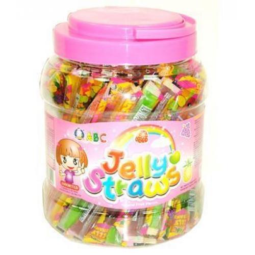 ABC Jelly Straws Assorted (Bucket) 1000g