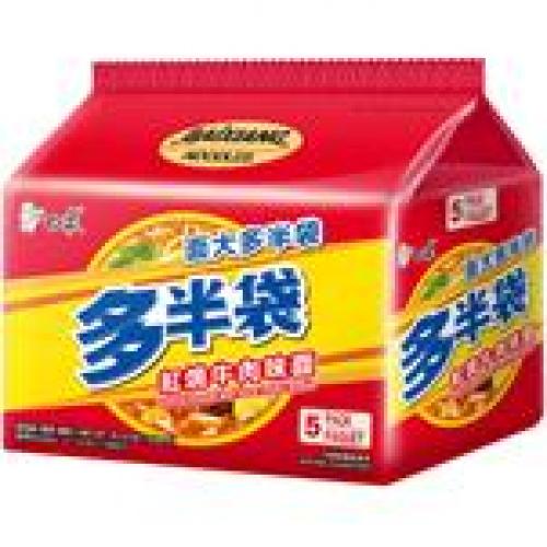 BAIXIANG STEW BEEF INSTANT FLAVOUR NOODLES 5X143G