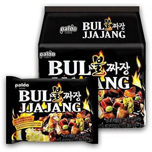 Paldo Bul Jjajang - Instant Noodle With Spicy Black Bean Sauce 4x203g