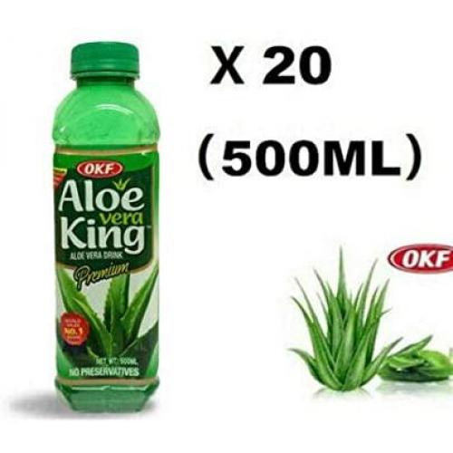 OKF Aloe Vera King Healthy Drink Case of 20 Bottles x 500mL