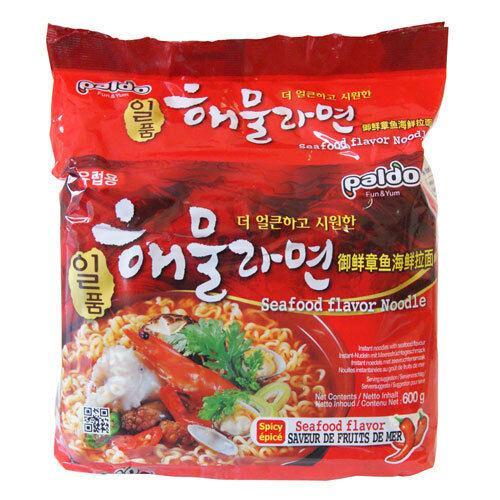 Paldo Seafood Flavour Noodle 600g