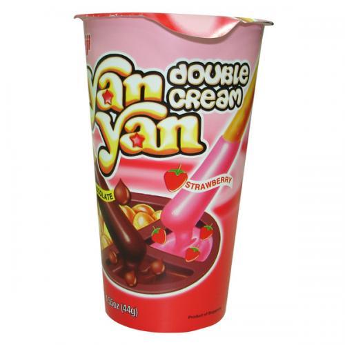 Yan Yan Double Cream Dip Biscuit Cup 44g