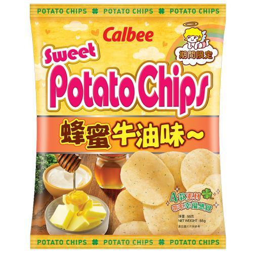 Calbee Potato Chip- Honey & Butter 55g