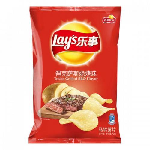 Lay's Texas BBQ Potato Chips 70g