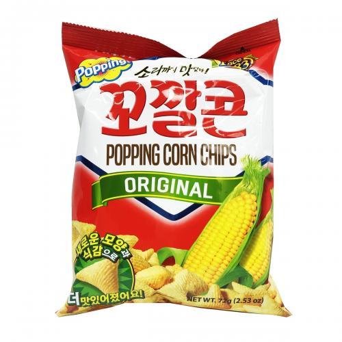 Lotte Popping Corn Chips-Original Flavour 72g