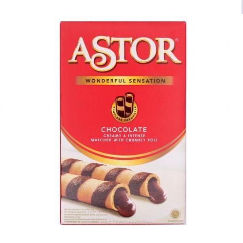 Astor 巧克力味威化卷心酥 40g