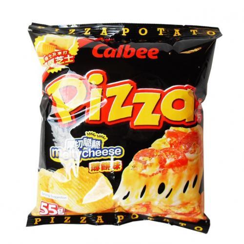 Calbee Potato Chips - Melty Cheese Pizza Flavour 55g