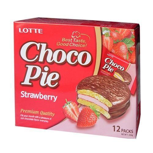 Lotte Choco Pie- Strawberry 336g