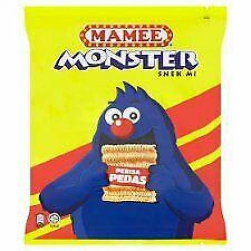 Mamee Monster Noodle Snack - Spicy (Pedas) Flavour (8x25g) 225g