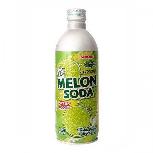 Sangaria Ramune Bottle Melon Flavour 500ml