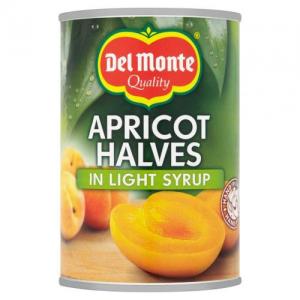 Del Monte Apricot Halves In Light Syrup 420g