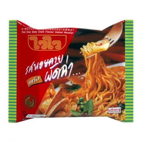 Wai Wai Pad Char Baby Clam Noodle 60g