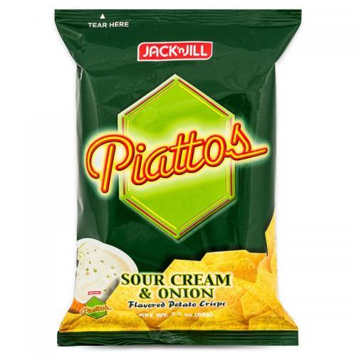 J&J Piattos Snack- Sour Cream & Onion 85g
