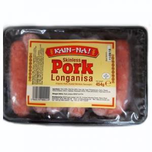 KAIN-NA! Pork Longanisa Cured Pork Sausages 454g