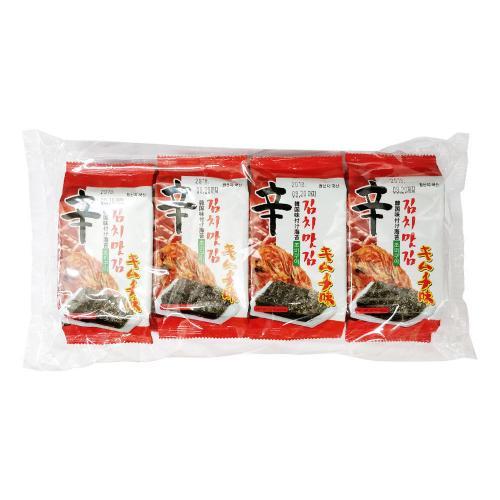 Kwangcheon Kimchi Flavoured Seasoned Seaweed (8 Individual Packs) 32g