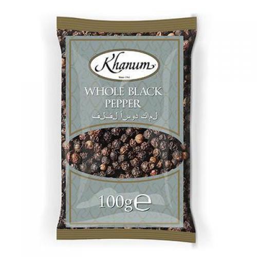Khanum Whole Black Pepper 100g