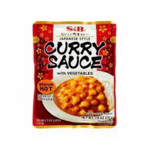 S&B Curry Sauce with Vegetable- Medium Hot 210g