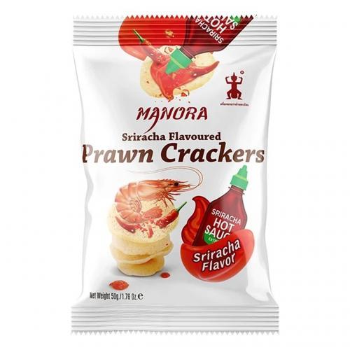 Manora Sriracha Prawn Crackers 50g