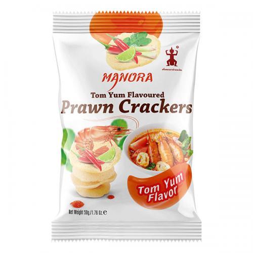 Manora Tom Yum Prawn Crackers 50 g