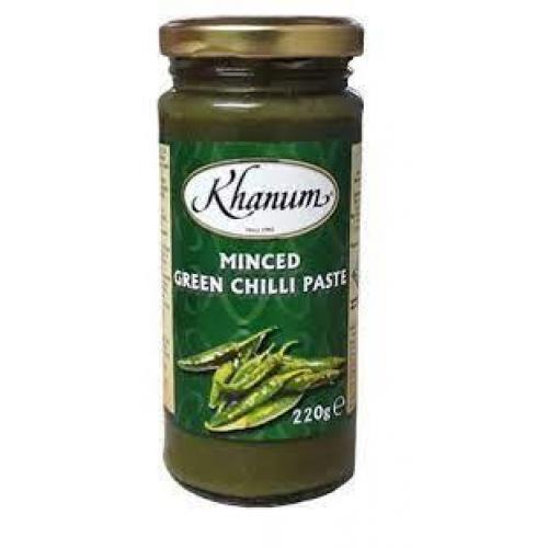 Khanum Minced Green Chili Paste 220g
