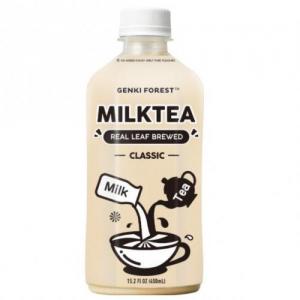 Genki Forest Real Leaf Brewed Milk Tea- No Added Sugar 450ml