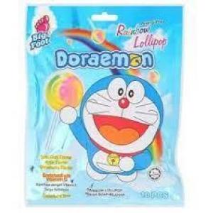 Big Foot Doraemon Rainbow Lollipop 100g