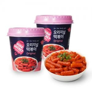 Young Poong Pink Rocket Topokki Tomato Flavour 120g