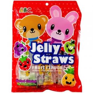 ABC Bear And Bunny Jelly Straws Assorted Fruit Flavour 300g