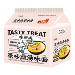 Baixiang Tasty Treat Instant Noodles - Original Chicken Soup Flavour (83g*5 Packs) 415g