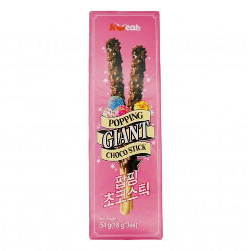 K-eats Giant Choco Stick-Poping Candy 54G(18g*3ea)