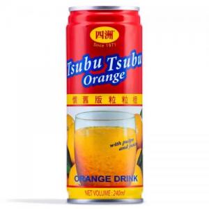 Tsubu Tsubu Orange With Pulps And Juice Drink 240ml