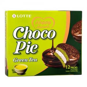 Lotte Choco Pie Green Tea (8g*12 Individual Packs) 336g