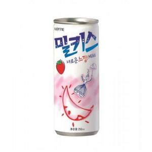 Lotte Milkis - Milk Soda Drink Strawberry Flavour 250m