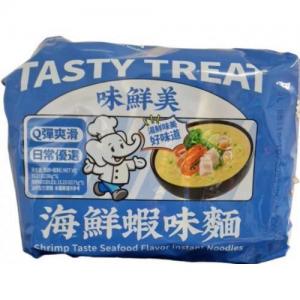 Baixiang Tasty Treat Instant Noodles - Seafood Shrimp Soup Flavour (86g*5 Packs) 430
