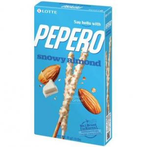 Lotte Pepero Chocolate & Biscuit Stick - Snowy Almond Flavour 32g