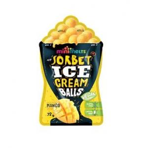 Minimelts Sorbet Ice Cream Balls-Mango Flavour72g