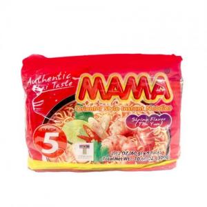 Mama Brand Shimp Tom Yum Noodle Family Pack 5*60g