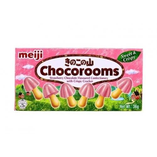 Meiji Chocorooms Strawberry Flavour 36g