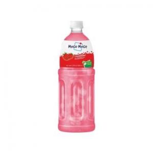 Mogu Mogu Strawburry Flavoured Drink With Nata De Coco 1L