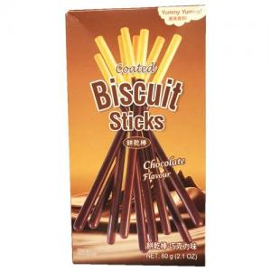 Yummy Yummy Coated Biscuit Stick Chocolate 60g